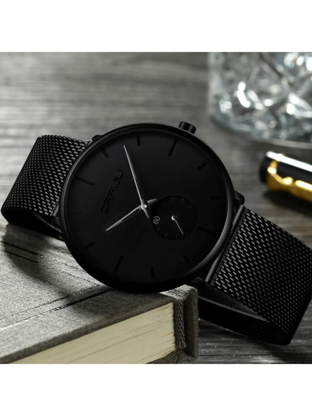 Ultra-Thin Minimalist Waterproof Men's Watch - Stylish Unisex Dress Timepiece